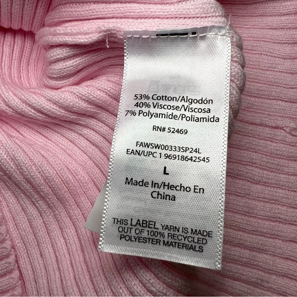 Free Assembly pink stretchy tank size L NWT - Picture 3 of 4